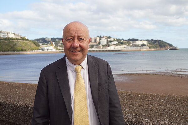 Steve on the beach in Torquay