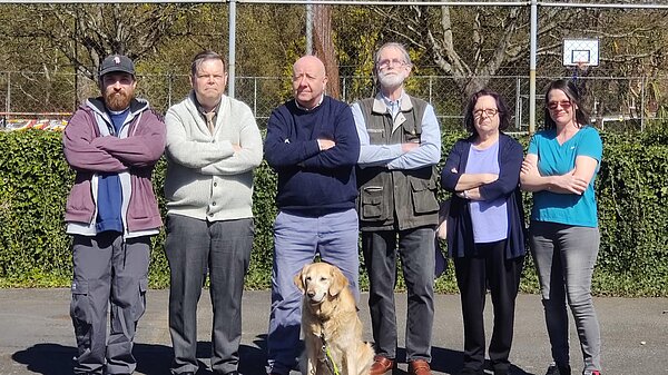 Steve Darling MP and Paignton Councillors at the Skate Park at Victoria Park